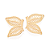 BRINCO ASA DE BORBOLETA FOLHEADO A OURO. MED 2,6CM ROMMANEL 527676 - Imagem 2