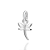 PINGENTE LIBÉLULA PRATA 925. MED 1,6CM ROMMANEL 840353 - Imagem 1