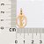 PINGENTE MEDALHA FOLHEADO A OURO SILHUETA MADONNA. MED 2,5CM ROMMANEL 542999 - Imagem 3