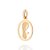 PINGENTE MEDALHA FOLHEADO A OURO SILHUETA MADONNA. MED 2,5CM ROMMANEL 542999 - Imagem 1