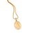 PINGENTE MEDALHA OVAL FOLHEADO A OURO SANTA TEREZINHA. MED 3,3CM ROMMANEL 542990 - Imagem 2