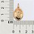 PINGENTE MEDALHA OVAL FOLHEADO A OURO SANTA TEREZINHA. MED 3,3CM ROMMANEL 542990 - Imagem 3