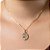 PINGENTE MEDALHA OVAL FOLHEADO A OURO SANTA TEREZINHA. MED 3,3CM ROMMANEL 542990 - Imagem 4