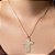 PINGENTE CRUZ FOLHEADO A OURO COM ORAÇÃO DO PAI NOSSO. MED 4CM ROMMANEL 542966 - Imagem 4