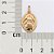 PINGENTE MEDALHA OVAL FOLHEADO A OURO SÃO RAFAEL ARCANJO. MED 2,8CM ROMMANEL 542892 - Imagem 3