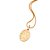 PINGENTE MEDALHA OVAL FOLHEADO A OURO SÃO RAFAEL ARCANJO. MED 2,8CM ROMMANEL 542892 - Imagem 2