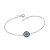 CONJUNTO OLHO GREGRO PRATA 925 PULSEIRA 18CM + PINGENTE + EMBALAGEM ROMMANEL - Imagem 2