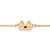 PULSEIRA INFANTIL FOLHEADO A OURO LAÇO DA MINNIE COM ZIRCÔNIA VERMELHA. MED 14CM ROMMANEL 552265 - Imagem 2