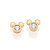 BRINCO BABY FOLHEADO A OURO MICKEY COM ZIRCÔNIA. MED 0,6CM ROMMANEL 527688 - Imagem 2