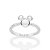 ANEL SKINNY PRATA 925 MICKEY COM ZIRCÔNIAS ROMMANEL 810440 - Imagem 1