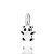 PINGENTE INFANTIL PANDA PRATA 925 COM APLICAÇÃO DE RESINA. MED 1,7CM ROMMANEL 840325 - Imagem 1