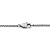 CORDÃO AÇO 316L ELO CADEADO. MED 50CM ROMMANEL 230136 - Imagem 2