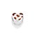 BERLOQUE PASSANTE PRATA 925 CORAÇÃO ANIMAL PRINT COM APLIQUE DE RESINA. MED 0,9CM ROMMANEL 840374 - Imagem 1