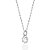 GARGANTILHA PRATA 925 FLOR COM ZIRCÔNIA. MED 45CM ROMMANEL 830173 - Imagem 1