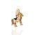 PINGENTE FOLHEADO A OURO CAVALO COM APLIQUE DE RESINA. MED 1,7CM ROMMANEL 543039 - Imagem 1