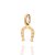 PINGENTE FOLHEADO A OURO FERRADURA. MED 1,7CM ROMMANEL 543036 - Imagem 1