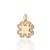 PINGENTE FOLHEADO A OURO TREVO COM ZIRCÔNIAS. MED 2,3CM ROMMANEL 543025 - Imagem 1