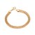 PULSEIRA FIO ESTEIRA 5MM FOLHEADO A OURO. MED 18CM ROMMANEL 552276 - Imagem 1