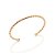 BRACELETE TORCIDO FOLHEADO A OURO. MED 6CM DE DIÂMETRO ROMMANEL 552273 - Imagem 1