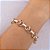 PULSEIRA FOLHEADO A OURO COM ELOS OVAIS ALONGADOS. MED 20CM ROMMANEL 552272 - Imagem 3