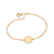 PULSEIRA TREVO DE QUATRO FOLHAS FOLHEADO A OURO. MED 18CM ROMMANEL 552256 - Imagem 1