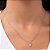 GARGANTILHA FOLHEADO A OURO COM ZIRCÔNIA. MED 45CM ROMMANEL 532707 - Imagem 3