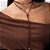 GARGANTILHA CHOKER GRAVATA FOLHEADO A OURO DE COURO SINTÉTICO. MED 68CM ROMMANEL 532702 - Imagem 3