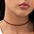 GARGANTILHA CHOKER FOLHEADO A OURO DE COURO SINTÉTICO. MED 42CM ROMMANEL 532698 - Imagem 3