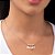 GARGANTILHA GOTAS FOLHEADO A OURO COM ZIRCÔNIA ROSA. MED 42CM ROMMANEL 532697 - Imagem 3