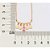 GARGANTILHA GOTAS FOLHEADO A OURO COM ZIRCÔNIA ROSA. MED 42CM ROMMANEL 532697 - Imagem 2