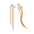 EAR CUFF FRANJA FOLHEADO A OURO COM ZIRCÔNIAS. MED 6,1CM ROMMANEL 527732 - Imagem 2