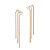 EAR CUFF FRANJA FOLHEADO A OURO COM ZIRCÔNIAS. MED 6,1CM ROMMANEL 527732 - Imagem 1