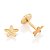 BRINCO ESTRELA TEXTURIZADA FOLHEADO A OURO. MED 0,5CM ROMMANEL 527727 - Imagem 1