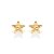 BRINCO ESTRELA TEXTURIZADA FOLHEADO A OURO. MED 0,5CM ROMMANEL 527727 - Imagem 2