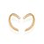 BRINCO SILHUETA DE CAVALO FIO TRIPLO FOLHEADO A OURO. MED 2,8CM ROMMANEL 527725 - Imagem 2