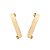 EAR HOOK FOLHEADO A OURO LISO E TORCIDO. MED 2CM ROMMANEL 527723 - Imagem 2
