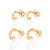 KIT ARGOLAS FOLHEADO A OURO FORMATO SOL ROMMANEL 527687 - Imagem 1