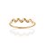 ANEL SKINNY ONDULADO FOLHEADO A OURO ROMMANEL 513698 - Imagem 1