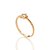 ANEL SKINNY ARO TORCIDO FOLHEADO A OURO ESTRELA COM ZIRCÔNIA ROMMANEL 513694 - Imagem 2