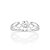 ANEL SOLITÁRIO PRATA 925 FLOR COM ZIRCÔNIA ROMMANEL 810432 - Imagem 1
