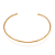 CONJUNTO ARO TORCIDO GARGANTILHA CHOKER + BRACELETE FOLHEADO A OURO + EMBALAGEM ROMMANEL - Imagem 1