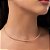 CONJUNTO ARO TORCIDO GARGANTILHA CHOKER + BRACELETE FOLHEADO A OURO + EMBALAGEM ROMMANEL - Imagem 2