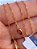 CORRENTE FOLHEADO A OURO FIO CINGAPURA. MED 50CM ROMMANEL 530591 - Imagem 3