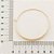 ARGOLA FOLHEADO A OURO CHAPA LISA. MED 5,6CM ROMMANEL 526607 - Imagem 2