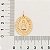 PINGENTE MEDALHA FOLHEADO A OURO NOSSA SENHORA DE FÁTIMA. MED 3,9CM ROMMANEL 542374 - Imagem 3