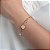 PULSEIRA FOLHEADA A OURO COM MEDALHAS PENDURADAS. MED 20CM ROMMANEL 551700 - Imagem 2