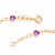 TORNOZELEIRA FOLHEADO A OURO COM CRISTAIS COLORIDOS. MED 25CM ROMMANEL 551605 - Imagem 2