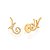 EAR CUFF FOLHEADO A OURO COM ZIRCÔNIAS. MED 2,20CM ROMMANEL 526528 - Imagem 1