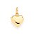 PINGENTE FOLHEADO A OURO CORAÇÃO ALMOFADA LISO. MED 1,9CM ROMMANEL 540870 - Imagem 1