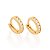 ARGOLA FOLHEADO A OURO COM ZIRCÔNIAS. MED 0,7MM ROMMANEL 523214 - Imagem 1